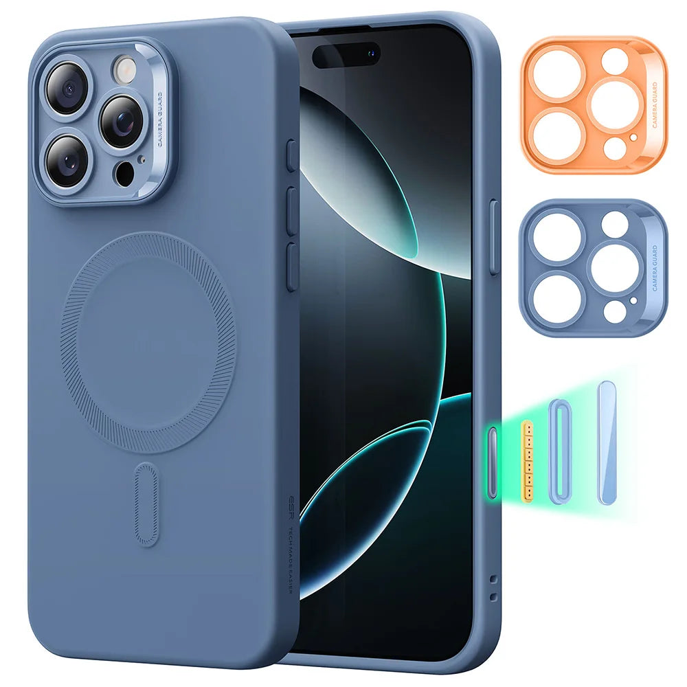 ESR for iPhone16 Case with MagSafe Camera Control Supports Magnetic Charging Shockproof Silicone Case For iPhone 16 Pro Max