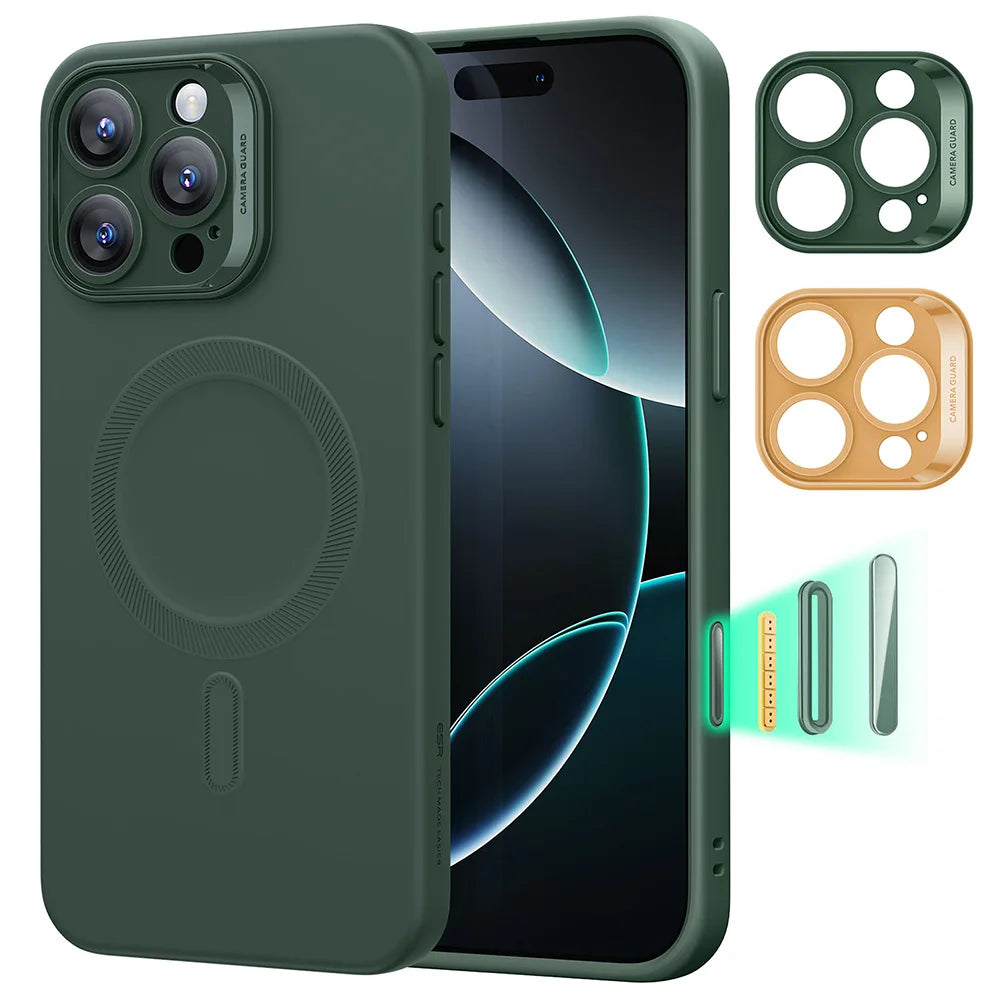 ESR for iPhone16 Case with MagSafe Camera Control Supports Magnetic Charging Shockproof Silicone Case For iPhone 16 Pro Max
