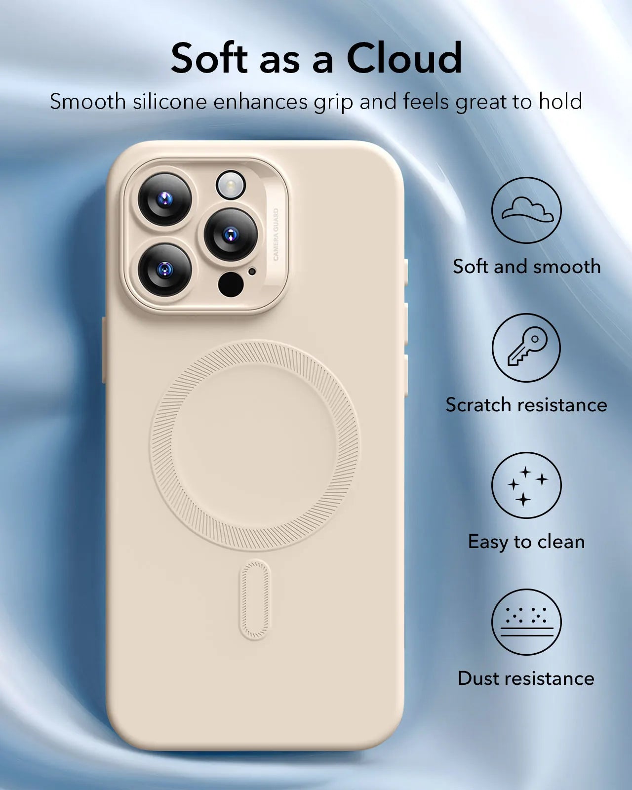 ESR for iPhone16 Case with MagSafe Camera Control Supports Magnetic Charging Shockproof Silicone Case For iPhone 16 Pro Max