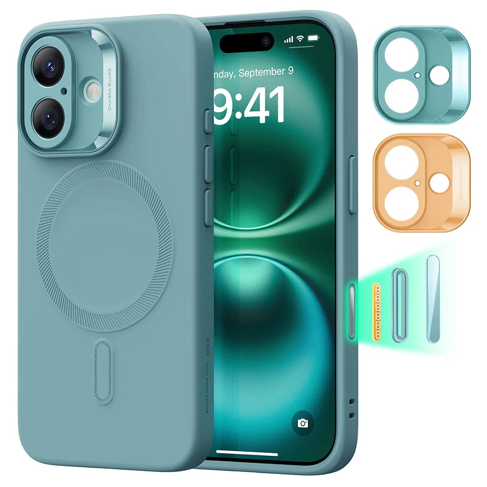 ESR for iPhone16 Case with MagSafe Camera Control Supports Magnetic Charging Shockproof Silicone Case For iPhone 16 Pro Max