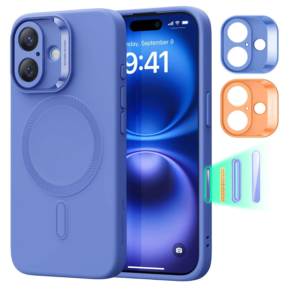 ESR for iPhone16 Case with MagSafe Camera Control Supports Magnetic Charging Shockproof Silicone Case For iPhone 16 Pro Max