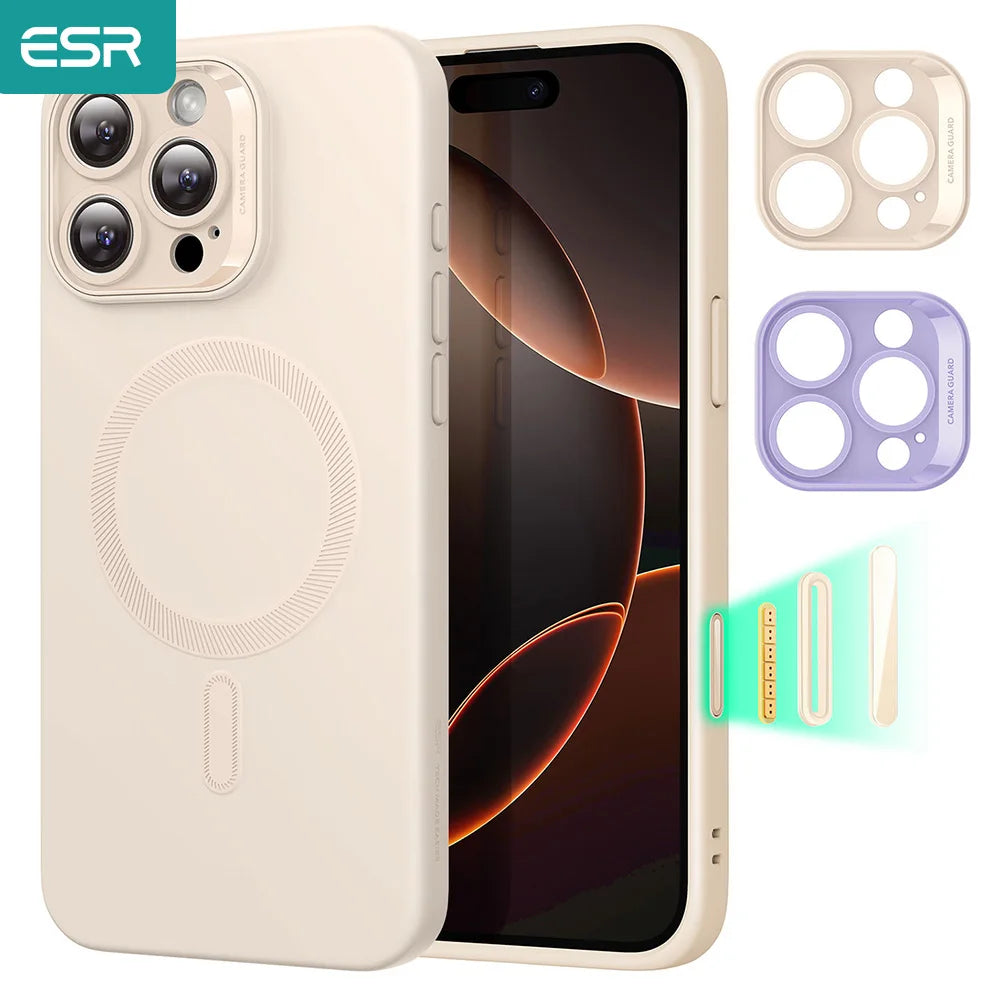 ESR for iPhone16 Case with MagSafe Camera Control Supports Magnetic Charging Shockproof Silicone Case For iPhone 16 Pro Max