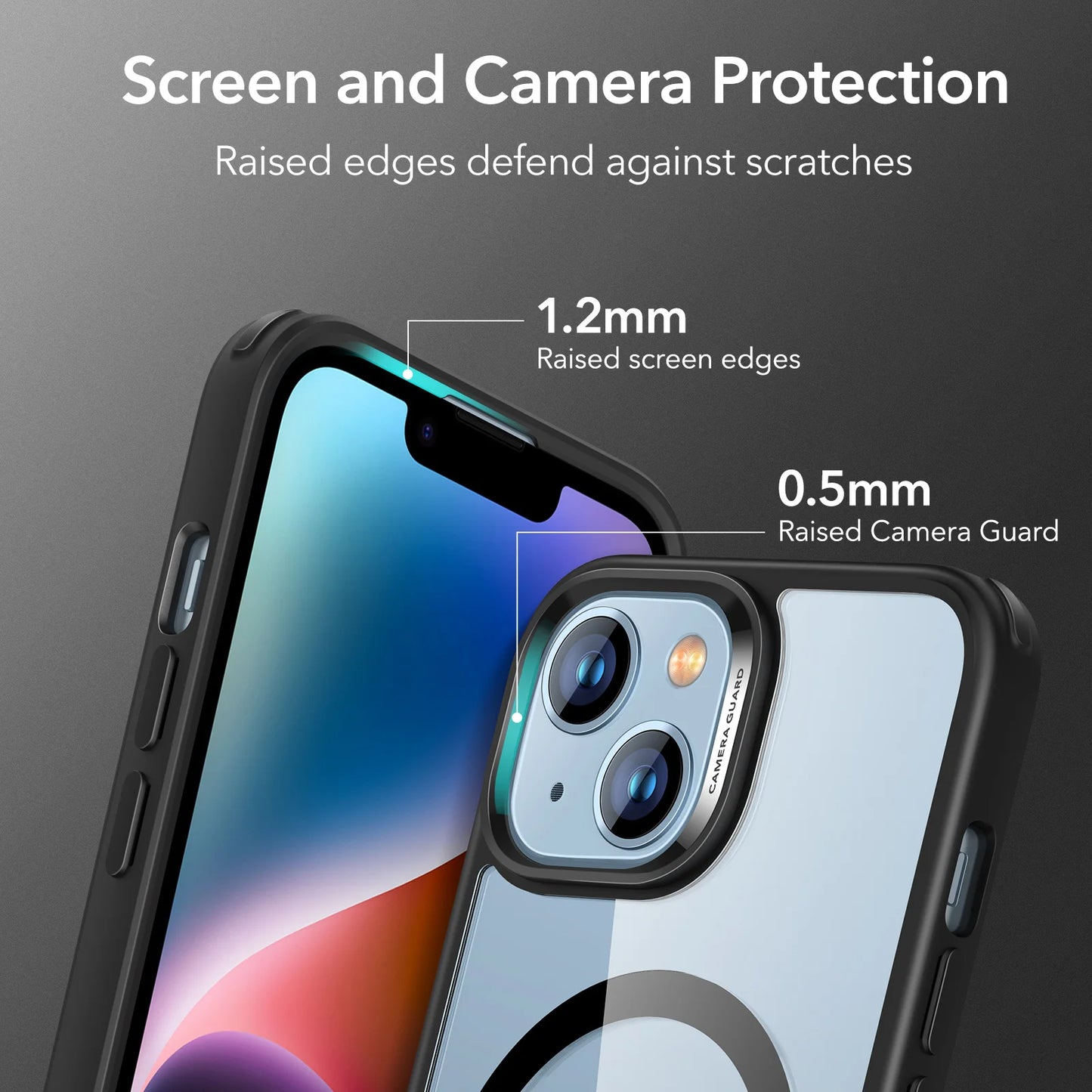 ESR for iPhone 15/16 Pro Max MagSafe Case for Classic Hybrid Case with HaloLock for iPhone 15/16 Plus Shockproof Back Cover