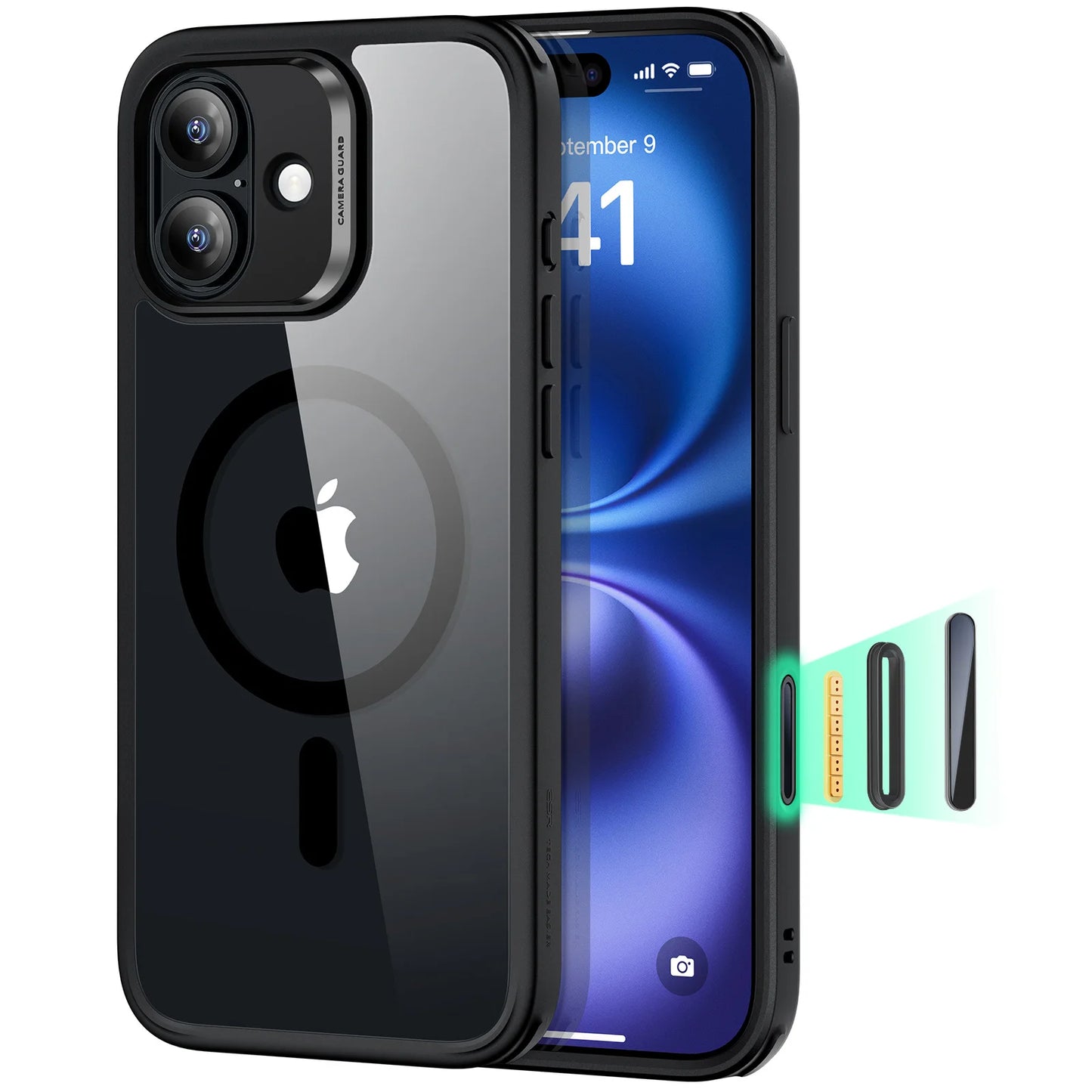 ESR for iPhone 16 Pro Max Case Camera Control with MagSafe Military-Grade Protective Case Camera Stand Phone Case for iPhone 16