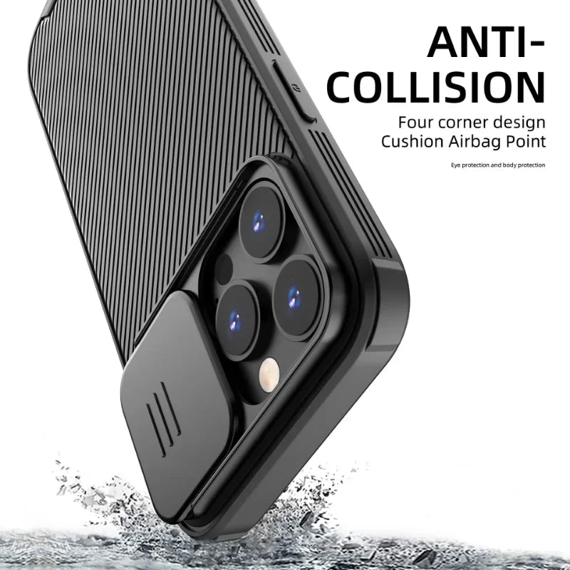 Magnetic Case For iPhone 16 16e 15 14 13 12 11 Pro Max Push window protection lens Cover