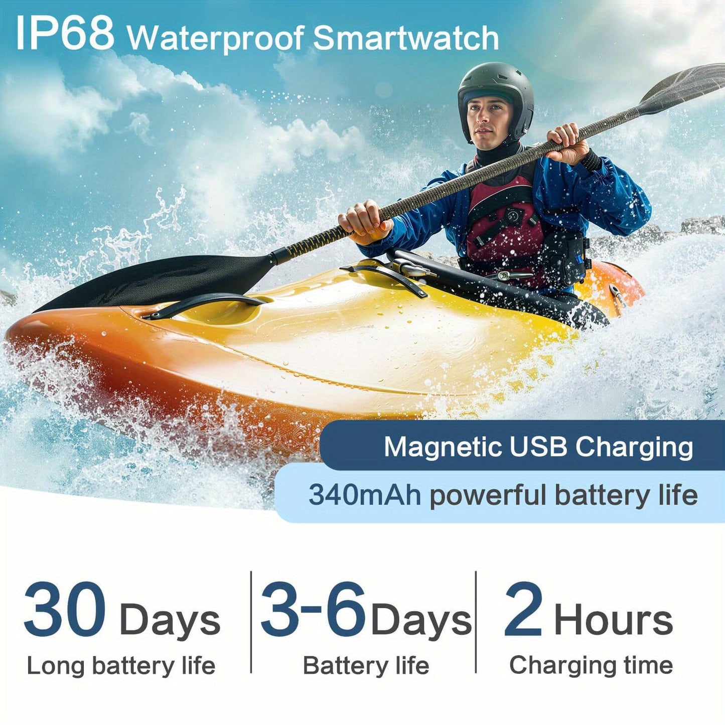 2025 New AI Smart Watch, 1.75 Inch AMOLED Screen, Fitness Watch With Da GPT And Voice Command Control, Wireless Calling, Message Notification, Voice Assistant, Pressure, All-day Sleep Monitoring, Screen-off Clock Always Display, Weather, Alarm, Music, Ped